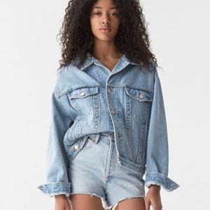 AGOLDE Dee Ultra High Rise Denim Close Fit Shorts